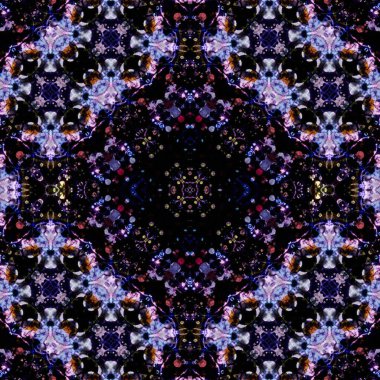 Kusursuz kare soyut desen. Sanat dokusu. Sanat mandala. Simetrik desen