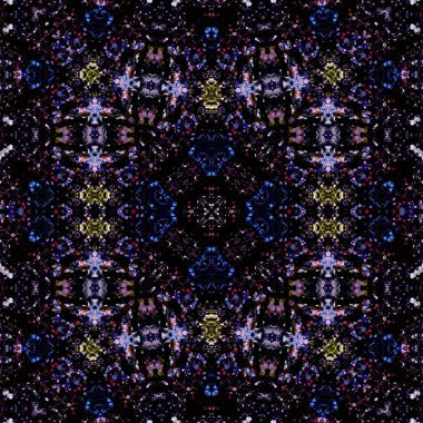 Kusursuz kare soyut desen. Sanat dokusu. Sanat mandala. Simetrik desen