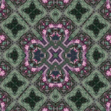 Kusursuz kare soyut desen. Sanat dokusu. Sanat mandala. Simetrik desen