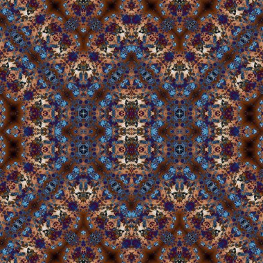 Kusursuz kare soyut desen. Sanat dokusu. Sanat mandala. Simetrik desen