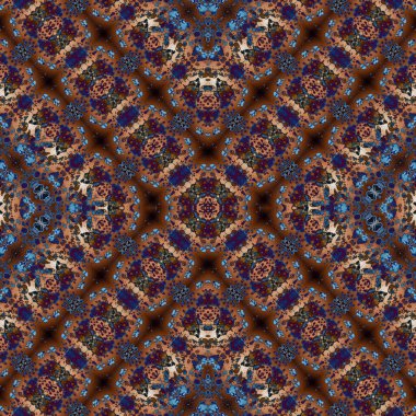 Kusursuz kare soyut desen. Sanat dokusu. Sanat mandala. Simetrik desen