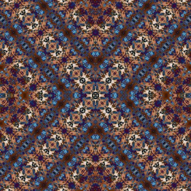 Kusursuz kare soyut desen. Sanat dokusu. Sanat mandala. Simetrik desen