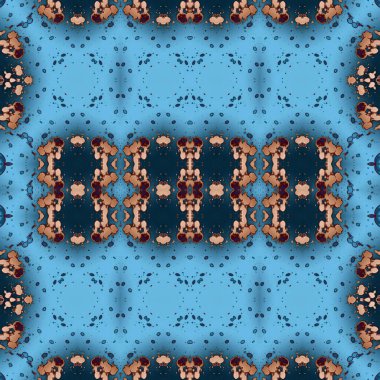 Kusursuz kare soyut desen. Sanat dokusu. Sanat mandala. Simetrik desen