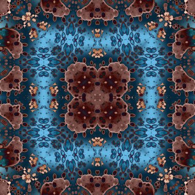 Kusursuz kare soyut desen. Sanat dokusu. Sanat mandala. Simetrik desen