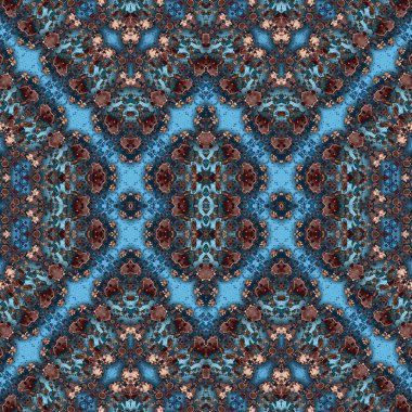 Kusursuz kare soyut desen. Sanat dokusu. Sanat mandala. Simetrik desen