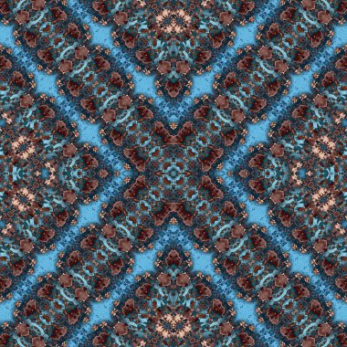 Kusursuz kare soyut desen. Sanat dokusu. Sanat mandala. Simetrik desen