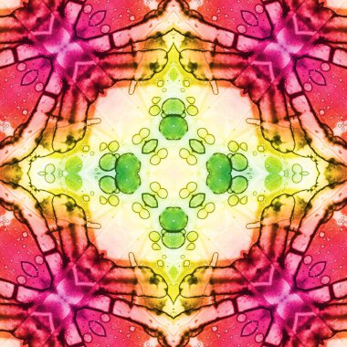 Kusursuz kare soyut desen. Sanat dokusu. Sanat mandala. Simetrik desen