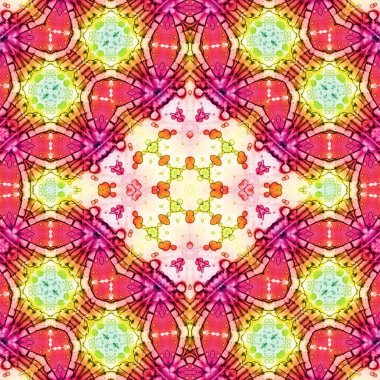 Kusursuz kare soyut desen. Sanat dokusu. Sanat mandala. Simetrik desen