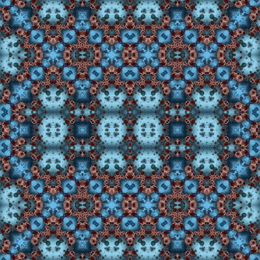 Kusursuz kare soyut desen. Sanat dokusu. Sanat mandala. Simetrik desen