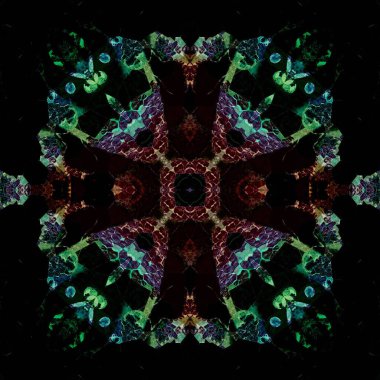 Kusursuz kare soyut desen. Sanat dokusu. Sanat mandala. Simetrik desen