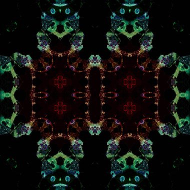 Kusursuz kare soyut desen. Sanat dokusu. Sanat mandala. Simetrik desen