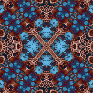 Kusursuz kare soyut desen. Sanat dokusu. Sanat mandala. Simetrik desen