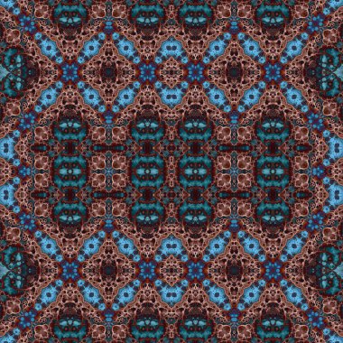 Kusursuz kare soyut desen. Sanat dokusu. Sanat mandala. Simetrik desen