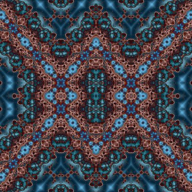 Kusursuz kare soyut desen. Sanat dokusu. Sanat mandala. Simetrik desen