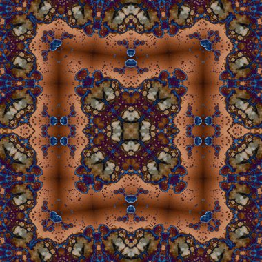 Kusursuz kare soyut desen. Sanat dokusu. Sanat mandala. Simetrik desen