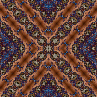 Kusursuz kare soyut desen. Sanat dokusu. Sanat mandala. Simetrik desen