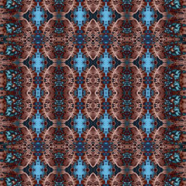 Kusursuz kare soyut desen. Sanat dokusu. Sanat mandala. Simetrik desen