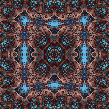 Kusursuz kare soyut desen. Sanat dokusu. Sanat mandala. Simetrik desen