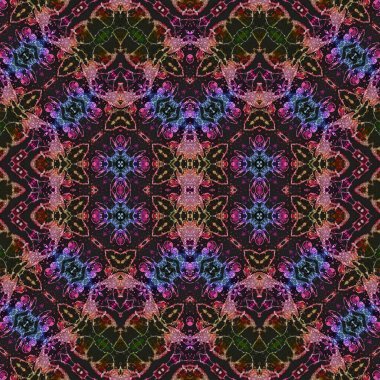 Kusursuz kare soyut desen. Sanat dokusu. Sanat mandala. Simetrik desen