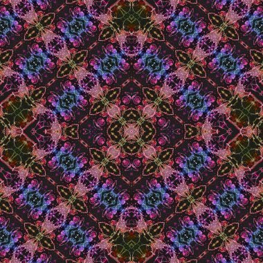 Kusursuz kare soyut desen. Sanat dokusu. Sanat mandala. Simetrik desen