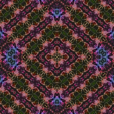 Kusursuz kare soyut desen. Sanat dokusu. Sanat mandala. Simetrik desen