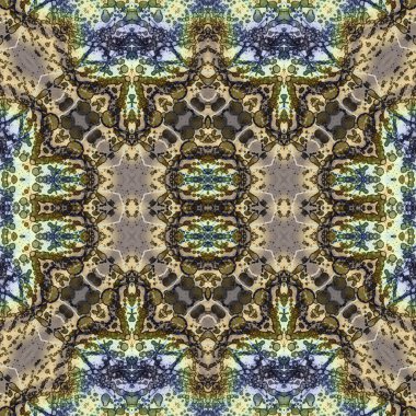 Kusursuz kare soyut desen. Sanat dokusu. Sanat mandala. Simetrik desen