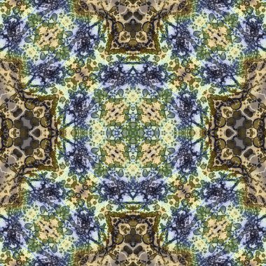 Kusursuz kare soyut desen. Sanat dokusu. Sanat mandala. Simetrik desen