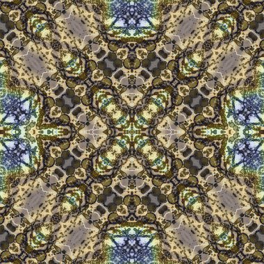 Kusursuz kare soyut desen. Sanat dokusu. Sanat mandala. Simetrik desen