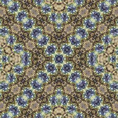 Kusursuz kare soyut desen. Sanat dokusu. Sanat mandala. Simetrik desen