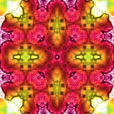 Kusursuz kare soyut desen. Sanat dokusu. Sanat mandala. Simetrik desen