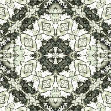 Kusursuz kare soyut desen. Sanat dokusu. Sanat mandala. Simetrik desen