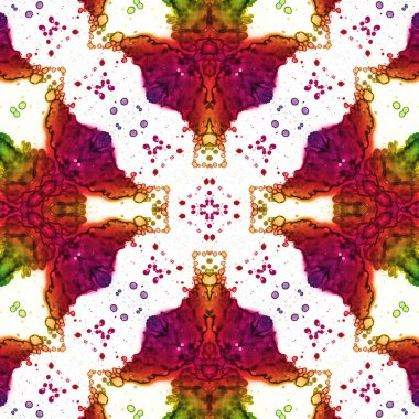 Kusursuz kare soyut desen. Sanat dokusu. Sanat mandala. Simetrik desen