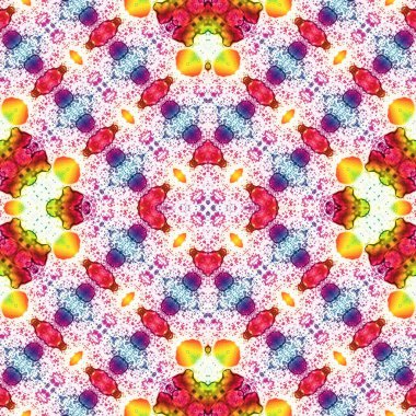 Kusursuz kare soyut desen. Sanat dokusu. Sanat mandala. Simetrik desen