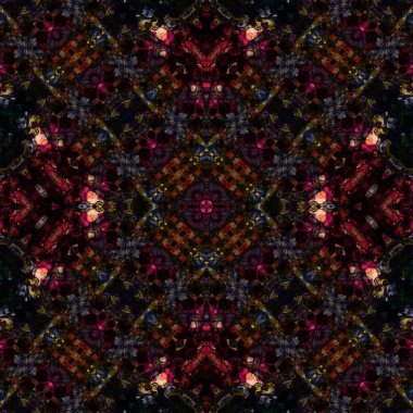 Kusursuz kare soyut desen. Sanat dokusu. Sanat mandala. Simetrik desen