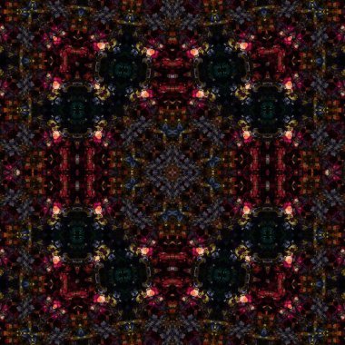 Kusursuz kare soyut desen. Sanat dokusu. Sanat mandala. Simetrik desen