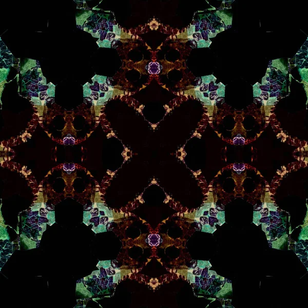 Kusursuz kare soyut desen. Sanat dokusu. Sanat mandala. Simetrik desen