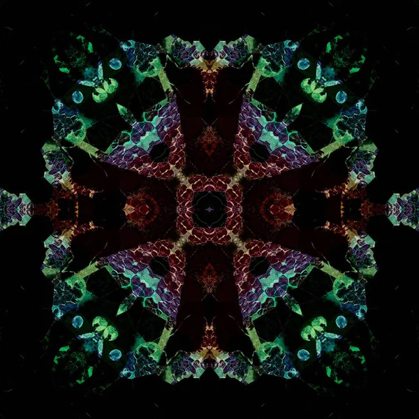 Kusursuz kare soyut desen. Sanat dokusu. Sanat mandala. Simetrik desen