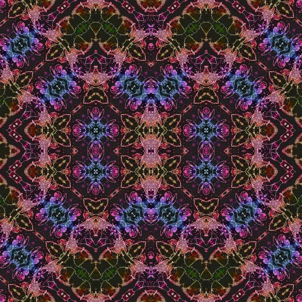 Kusursuz kare soyut desen. Sanat dokusu. Sanat mandala. Simetrik desen