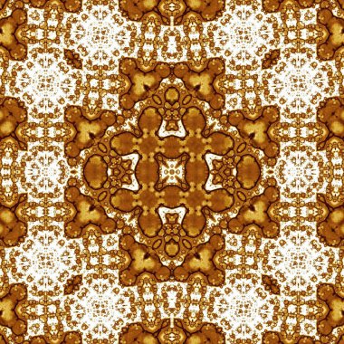 Kusursuz kare soyut desen. Sanat dokusu. Sanat mandala. Simetrik desen