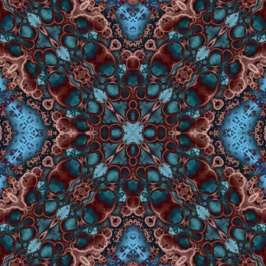 Kusursuz kare soyut desen. Sanat dokusu. Sanat mandala. Simetrik desen