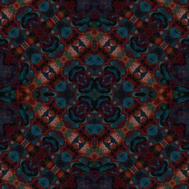 Kusursuz kare soyut desen. Sanat dokusu. Sanat mandala. Simetrik desen