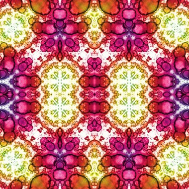 Kusursuz kare soyut desen. Sanat dokusu. Sanat mandala. Simetrik desen