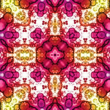 Kusursuz kare soyut desen. Sanat dokusu. Sanat mandala. Simetrik desen