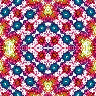 Kusursuz kare soyut desen. Sanat dokusu. Sanat mandala. Simetrik desen