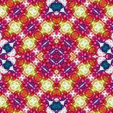 Kusursuz kare soyut desen. Sanat dokusu. Sanat mandala. Simetrik desen