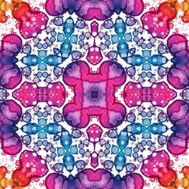 Kusursuz kare soyut desen. Sanat dokusu. Sanat mandala. Simetrik desen