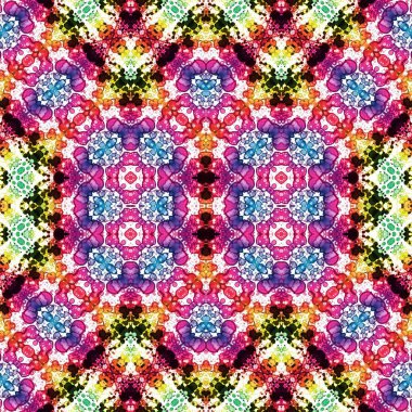 Kusursuz kare soyut desen. Sanat dokusu. Sanat mandala. Simetrik desen