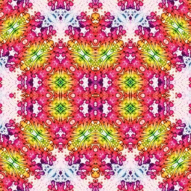 Kusursuz kare soyut desen. Sanat dokusu. Sanat mandala. Simetrik desen