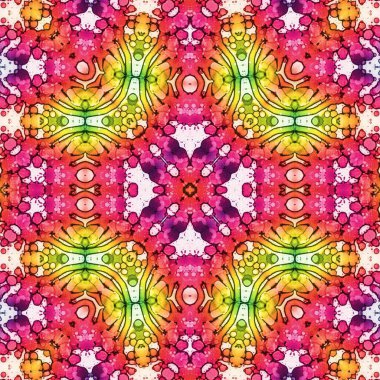 Kusursuz kare soyut desen. Sanat dokusu. Sanat mandala. Simetrik desen