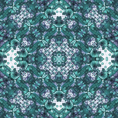 Kusursuz kare soyut desen. Sanat dokusu. Sanat mandala. Simetrik desen